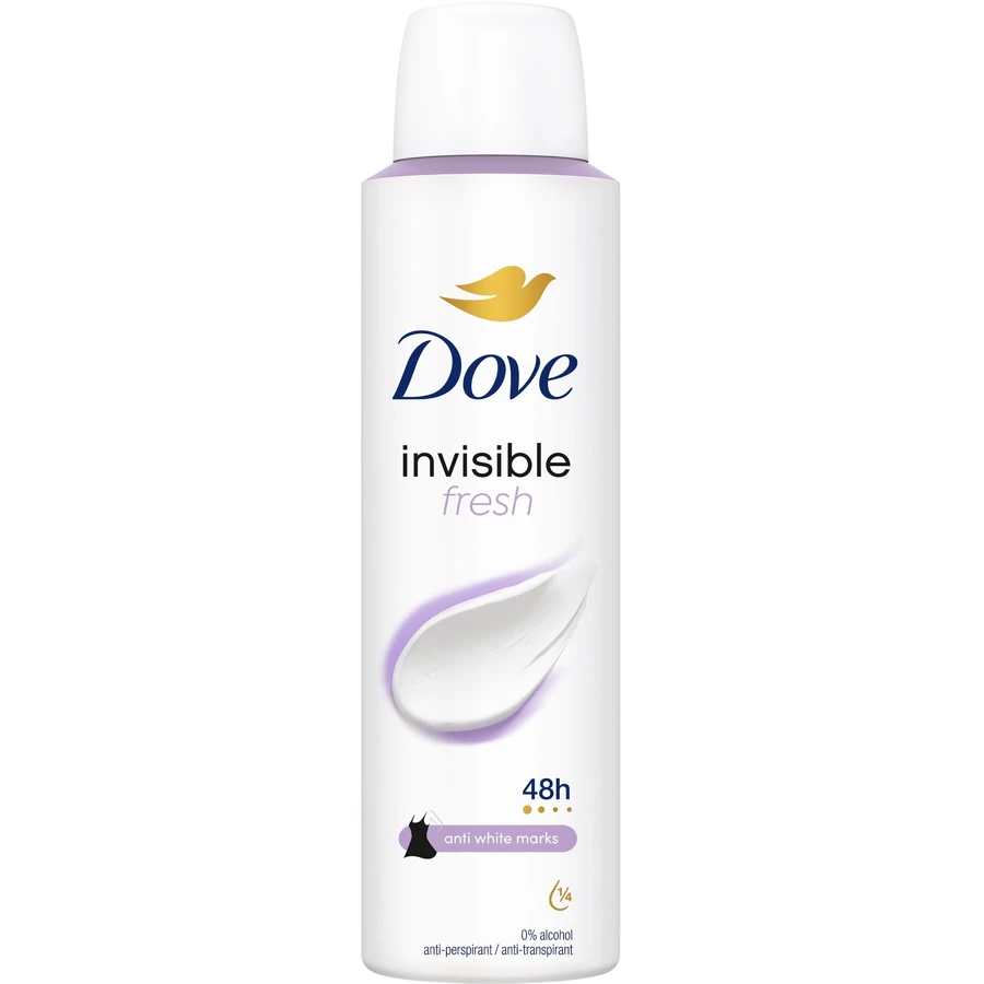 Dove Invisible Fresh Spray Antitranspirante para Mujer 150 ...
