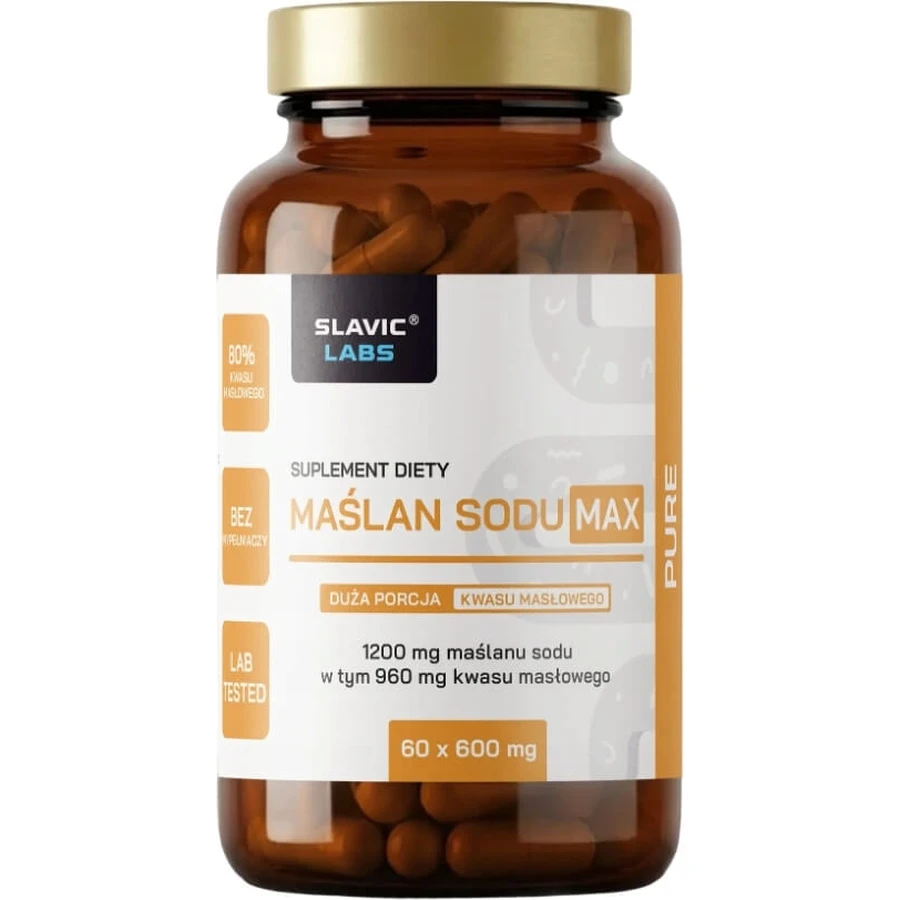 Slavic Labs Butirato sódico 60 cápsulas