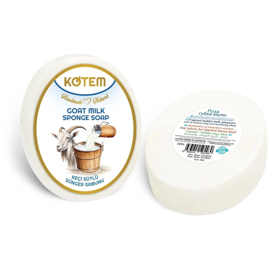 KOTEM Goat Milk Sponge Soap 125 g