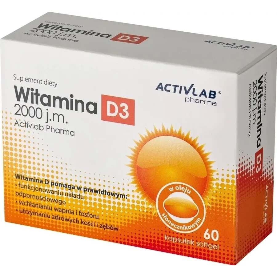 ActivLab Pharma Vitamine D3 2000 IE. 60 capsules
