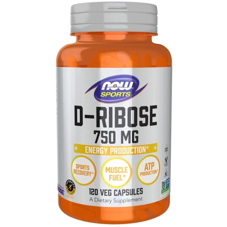 Now Foods D-Ribosa 750 mg D-Ribosa 120 cápsulas