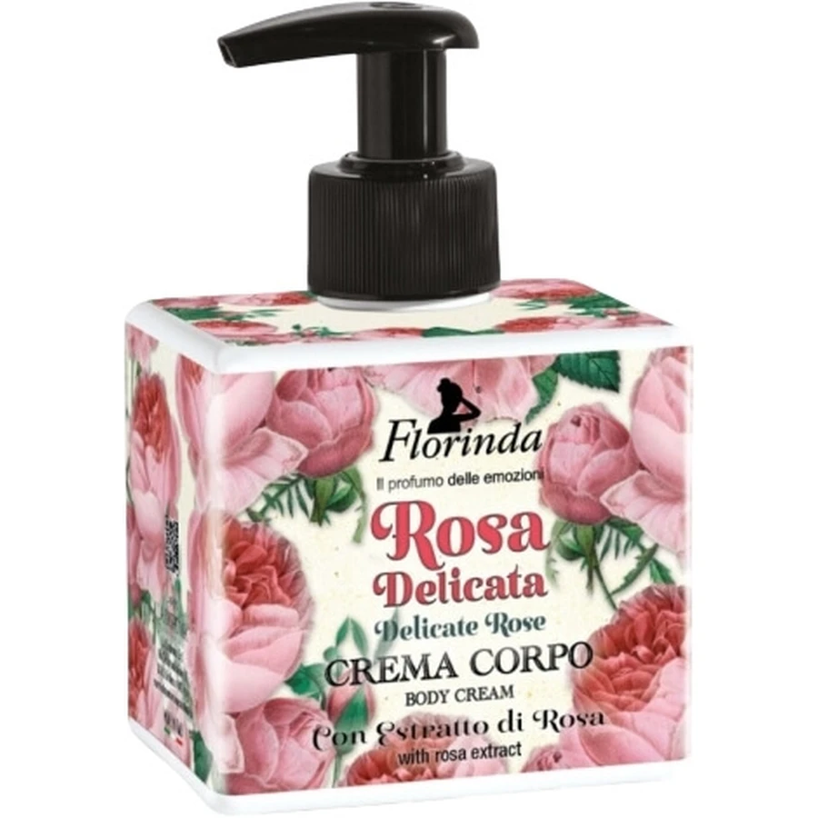 FLORINDA Crema para cuerpo y manos rosa delicada 300 ml