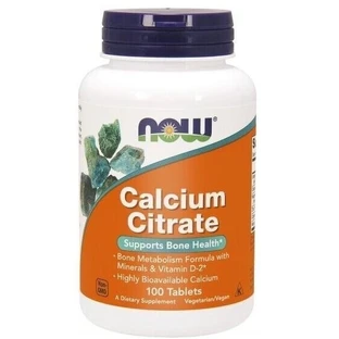 NOW FOODS Citrato de calcio 100 comprimidos