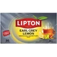 Lipton EARL GREY LEMON thé noir 50 sachets