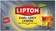 Lipton EARL GREY LEMON black tea 50 bags