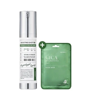 SKIN627 Boosting Shot100 + Cica with Green Tea Facial Sheet ...