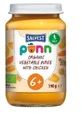 Salvest Ponn Bio Poulet avec purée de légumes 190 g
