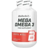 BioTech USA Mega Omega 3 180 cápsulas.