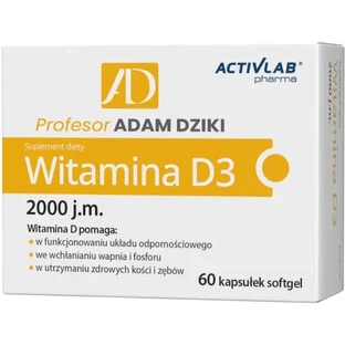 ActivLab Pharma Professor Adam Dzik Vitamin D3 2000 IU. 60 ...