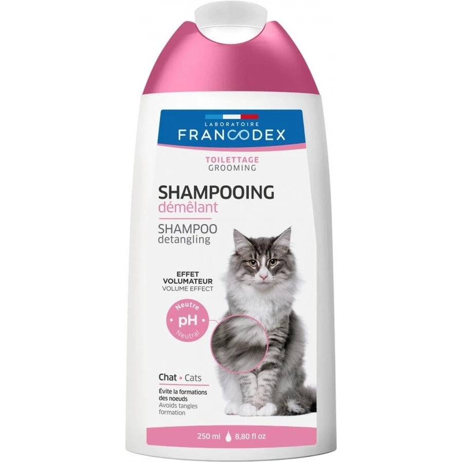 FRANCODEX 2-in-1 kattenshampoo voor gemakkelijk kammen ...