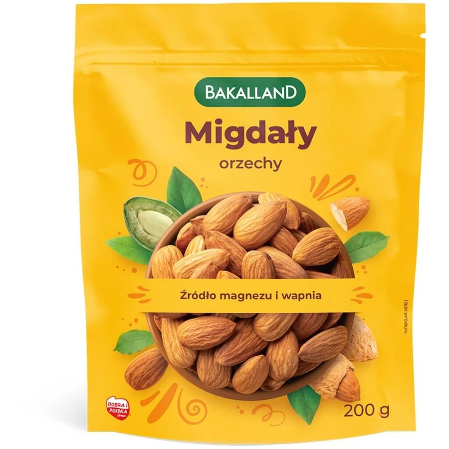Almendras sin cáscara Bakalland 200 g