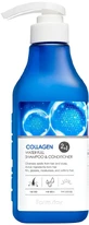 Farmstay Collagen Shampoo and Conditioner 2-in-1 530 ml.