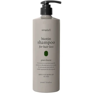 SimplyO Biotin Shampoo gegen Haarausfall Green Breeze Shampoo ...