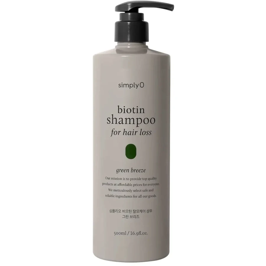 SimplyO Biotin Shampoo gegen Haarausfall Green Breeze Shampoo ...