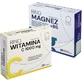 Anneau Vitamine C 1000 mg 30 gélules + Anneau Magnésium + B6 60 ...