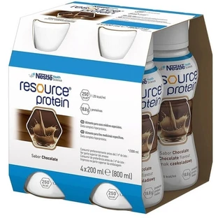 Resource Protein chocolate flavor oral liquid 4 x 200 ml