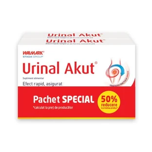 Pakket Urinal Akut 1 + 1, 50% op het tweede product, 2 x 10 tabletten, Walmark