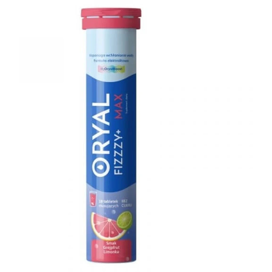 Oryal Fizzzy+ Max pomelo lima 18 comprimidos efervescentes