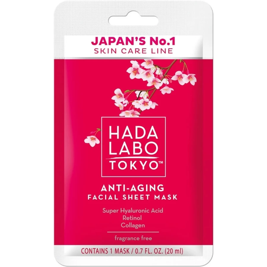 Hada Labo Tokyo RED Anti-Aging Sheet Mask im Beutel INT 20 ...