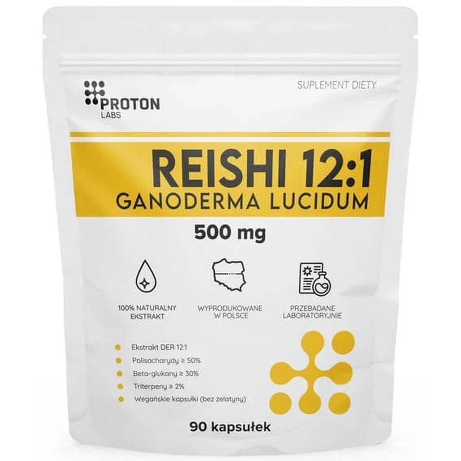 Proton Labs REISHI 12:1 Fruchtkörperextrakt 500 mg 90 ...