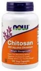 NOW FOODS Chitosan 500 mg + Chromium 100 mg 120 Kapseln
