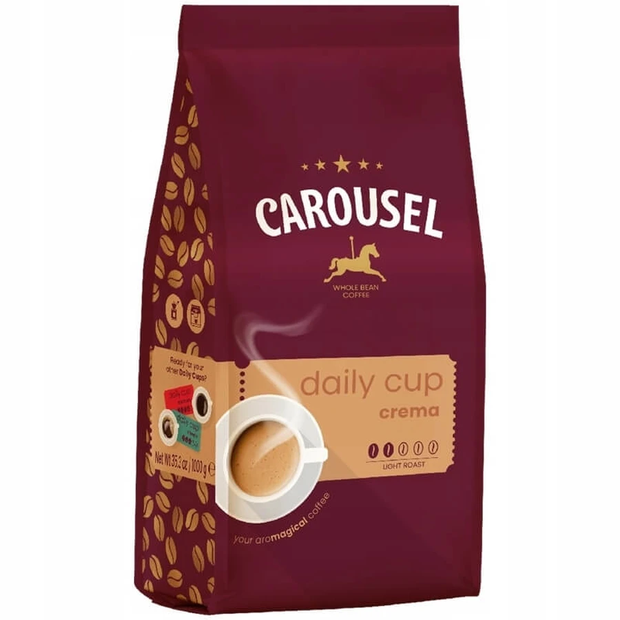 Carrusel Daily Cup Crema café en grano 1 kg.
