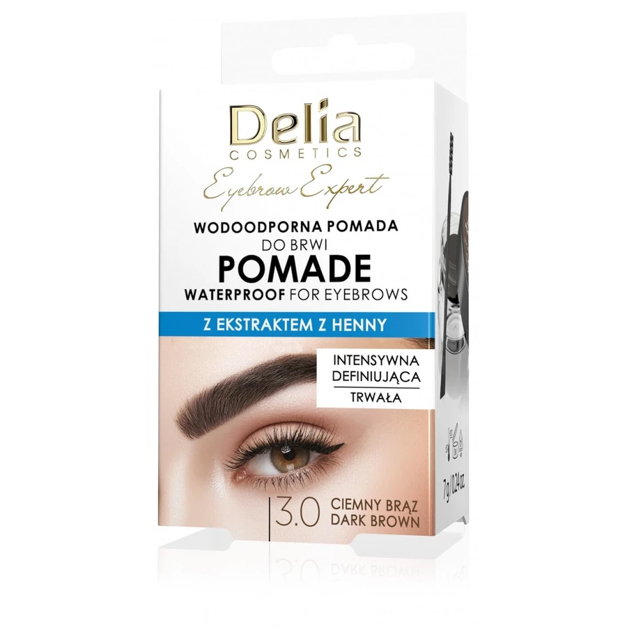 DELIA Eyebrow Expert Pomada de Cejas Impermeable 3.0 Marrón 7 g