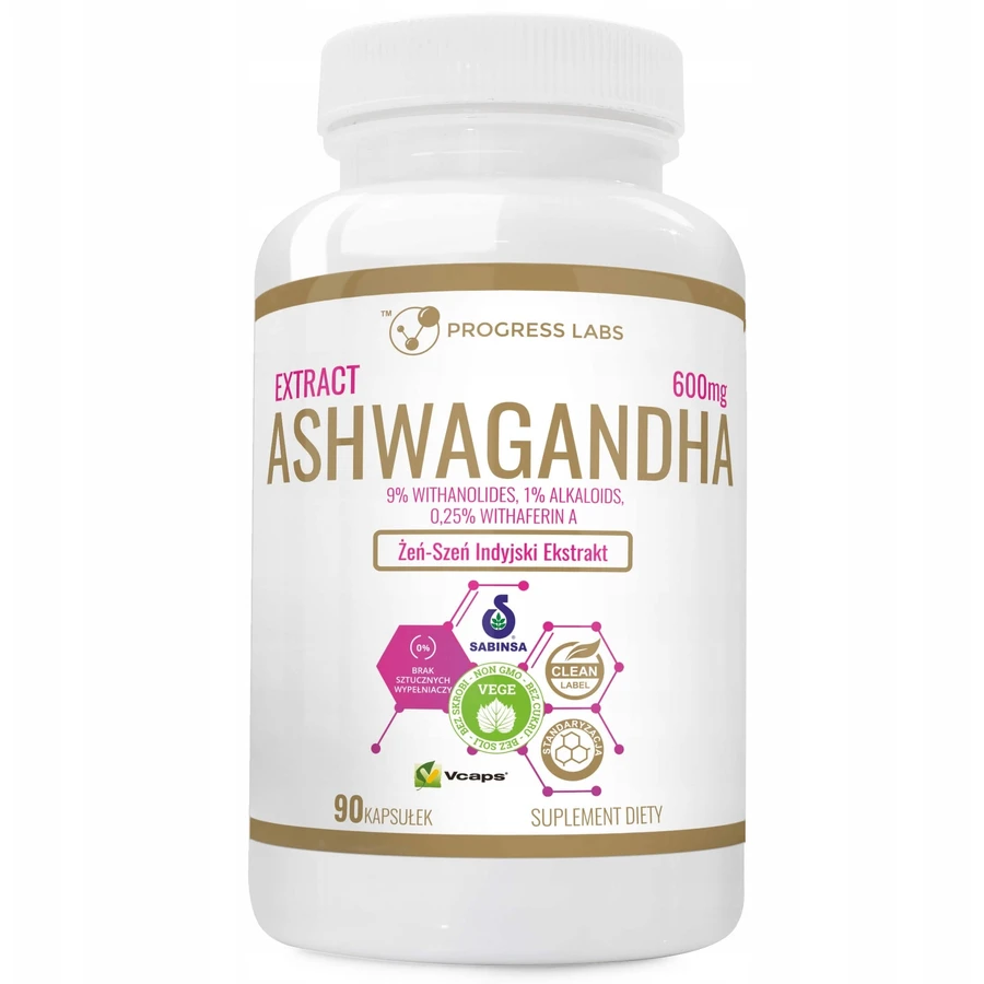 Fortschritt Labs Ashwagandha-Extrakt 600 mg 90 Kapseln