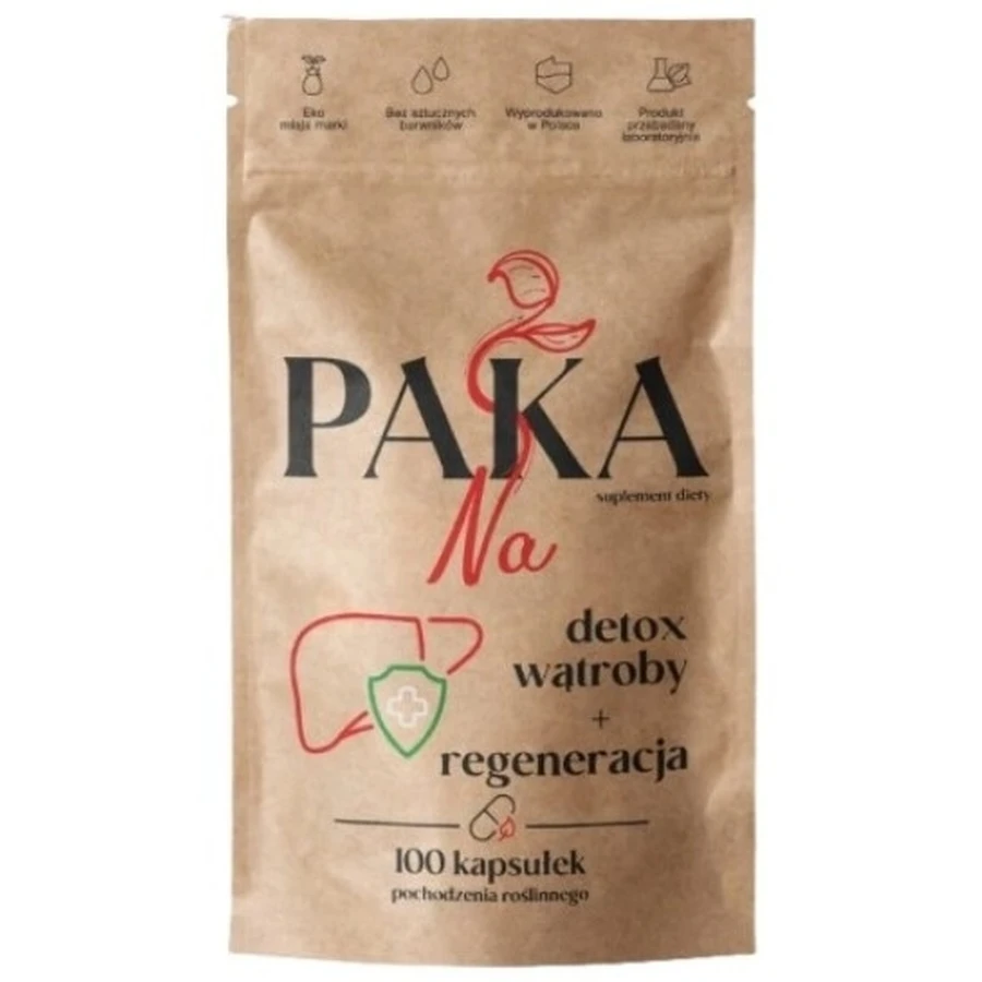 PAKA Para la desintoxicación del hígado + regeneración 100 cápsulas (Fecha ...