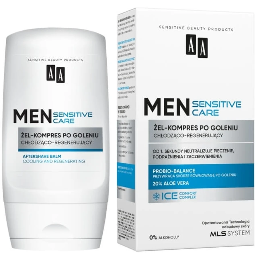 AA Men Sensitive Care After-Shave Gel-Kompresse ...
