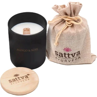 Sattva Candle Indian Rose and Mango Soy Candle 200ml