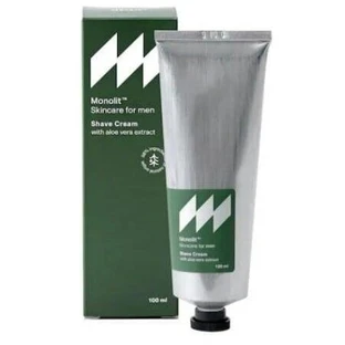 Crema de afeitar Monolith con extracto de aloe vera 100 ml