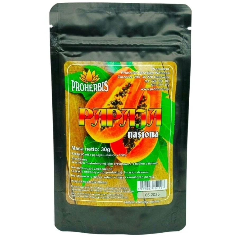 PROHERBIS Papaja zaden 30 g
