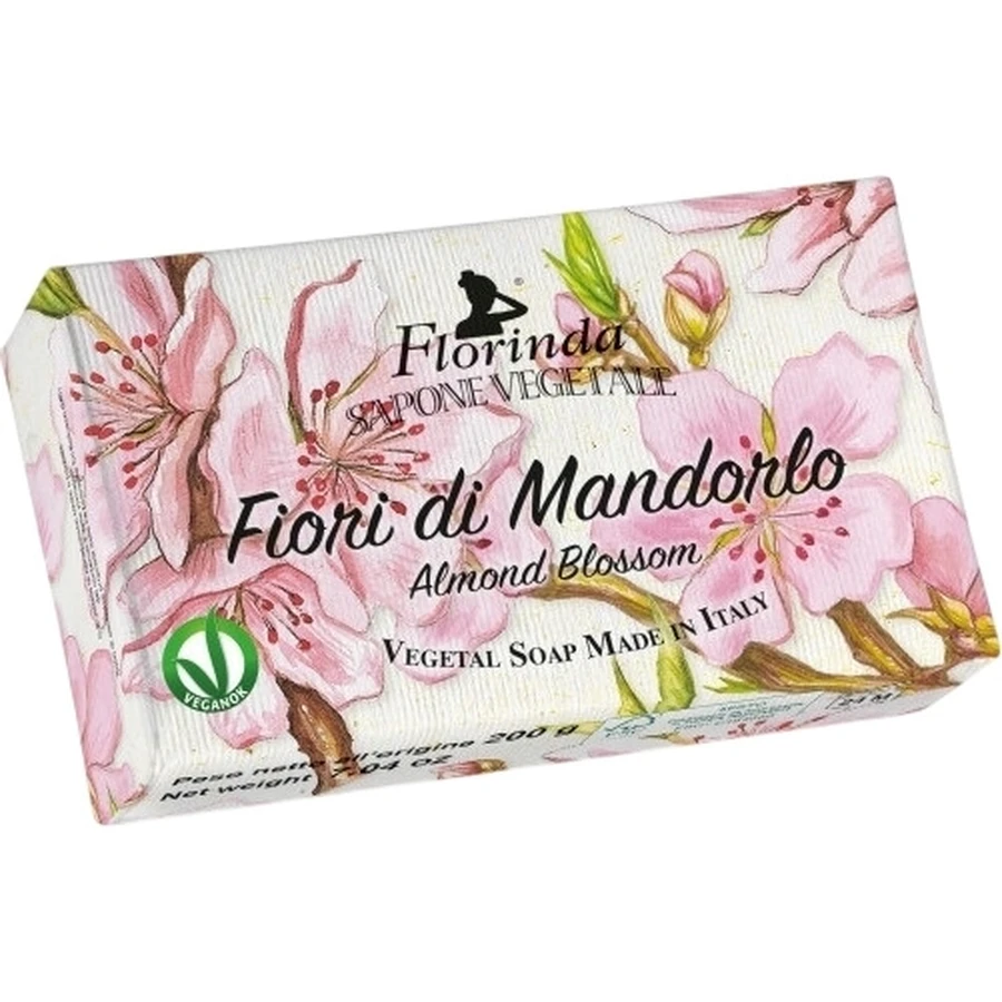 FLORINDA Savon naturel à la fleur d'amandier 200 g