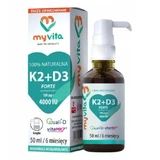 MyVita Vitamine K2 + D3 Forte 4000 IE 50 ml.