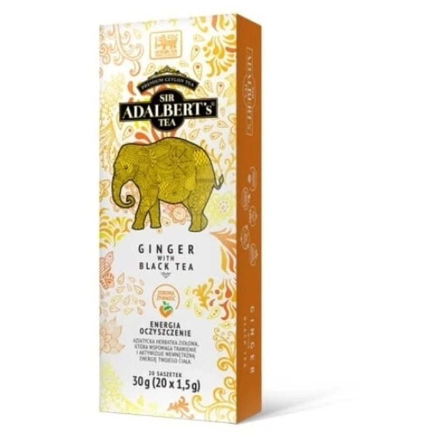 Adalbert's Gember met Zwarte Thee Immuniteit en Energie 30g, ...