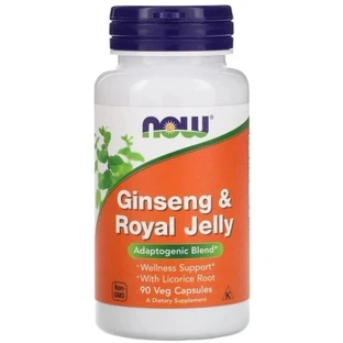 Now Foods Ginseng y Jalea Real 90 cápsulas