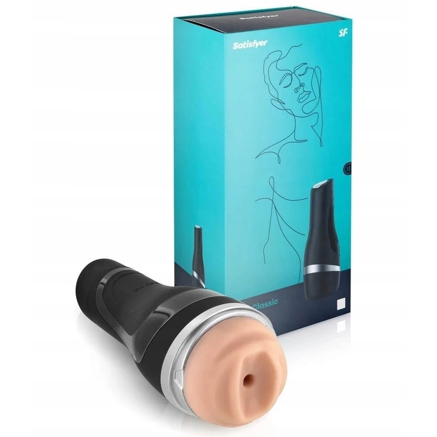 Masturbateur Satisfyer MEN CLASSIC Noir 1 pièce.