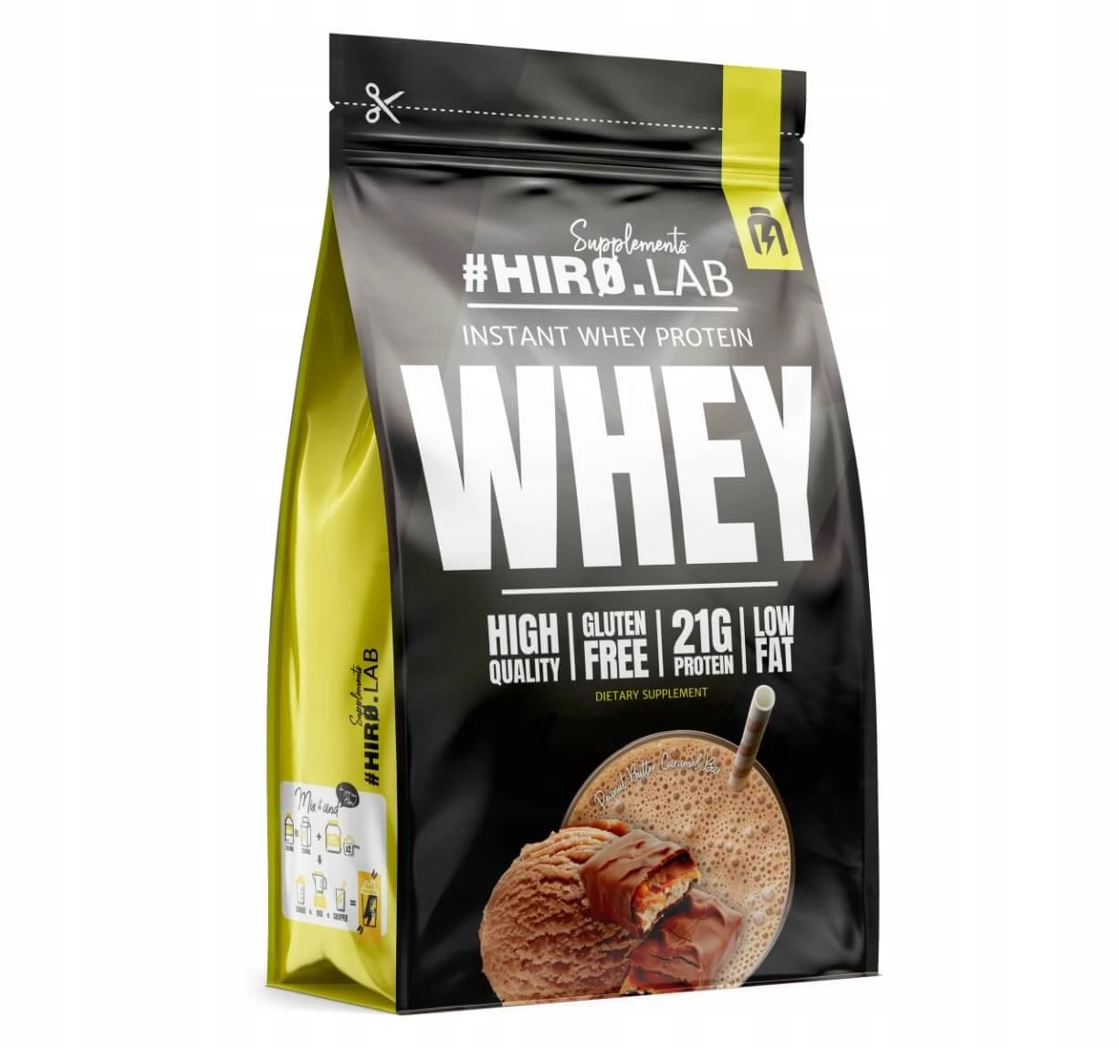 HIRO.LAB Instant Whey Protein Butter Flavored Protein ...