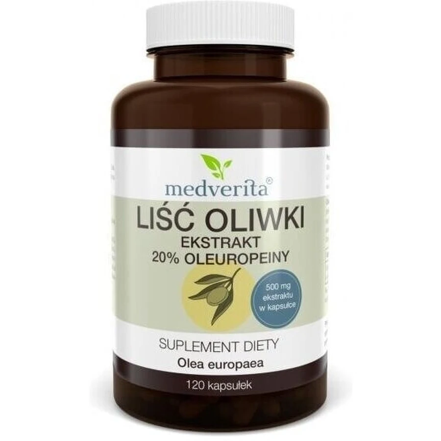 Medverita Frunză de măslin 500 mg 120 capsule