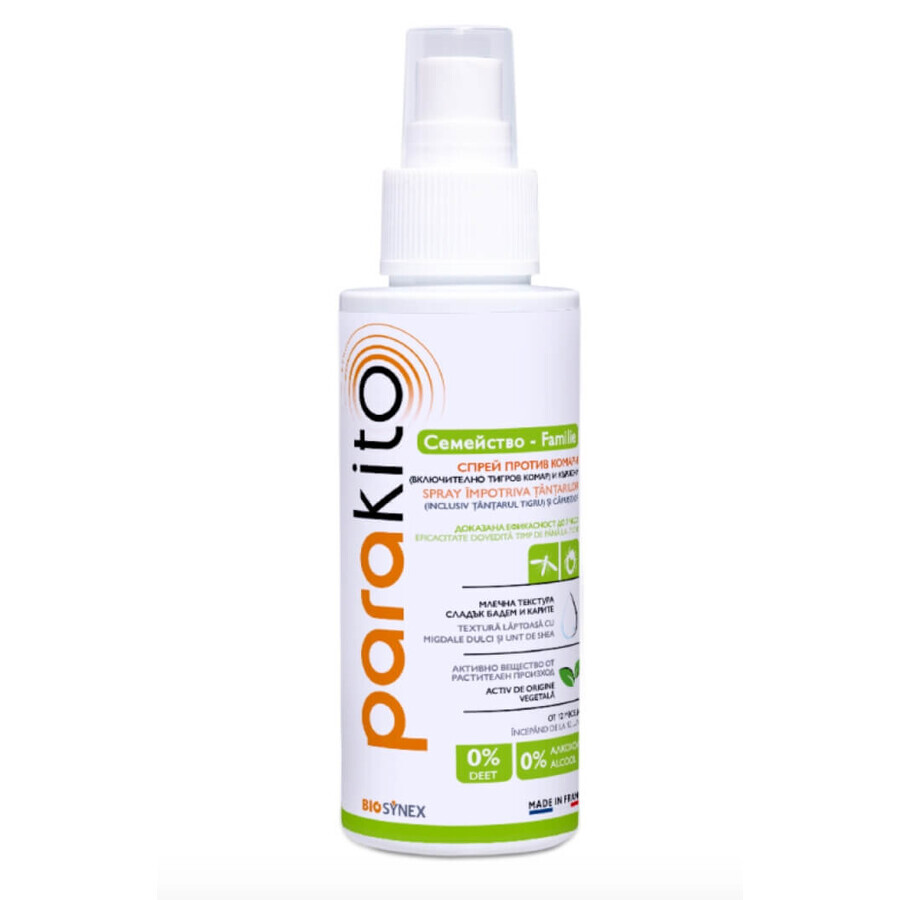 Mücken- und Zeckenschutzspray Family, 75 ml, Para Kito