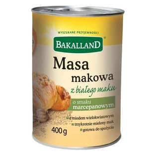 Bakalland Marzipan-Mohnpaste mit weißem Mohngeschmack ...