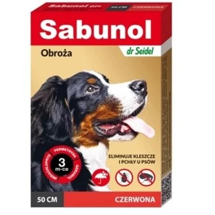 Sabunol GPI vlooienband voor hond rood 75 cm 1 ...