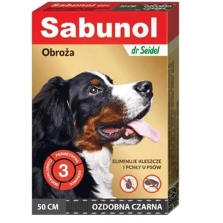 Sabunol GPI flea collar 50 cm black decorative