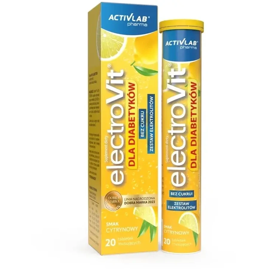 ElectroVit pour diabétiques arôme citron 20 comprimés ...