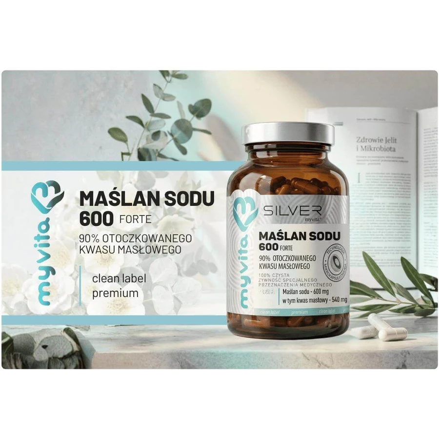 MyVita SILVER Natriumbutyraat Forte 600 mg, 100 capsules