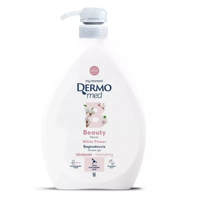 DERMOMED White Flower Shower Gel 1000 ml with pump