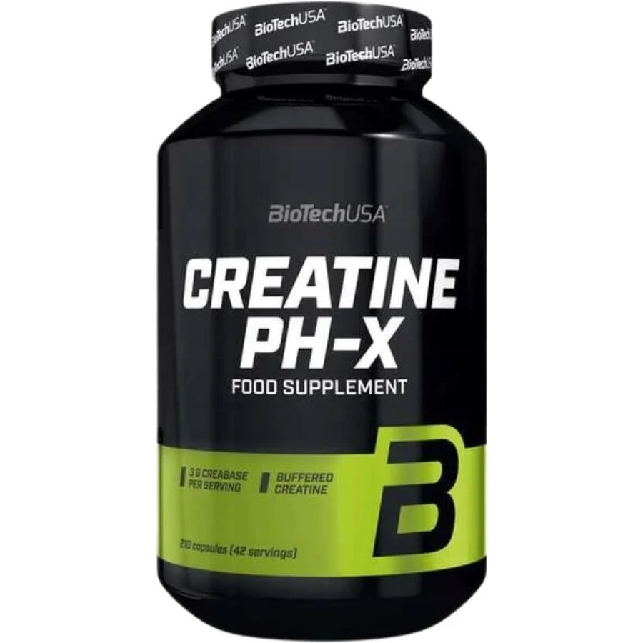 BioTech USA Creatine PH-X 210 capsules.