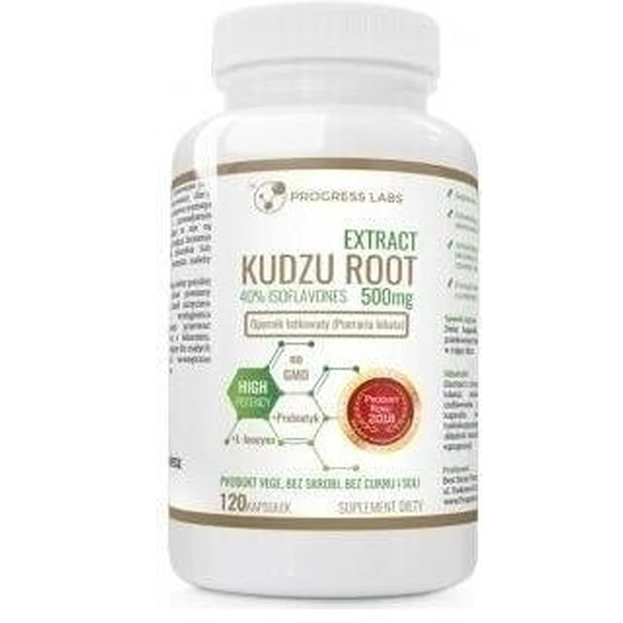PROGRESS LABS Kudzu Root extract 500 mg 60 capsules.