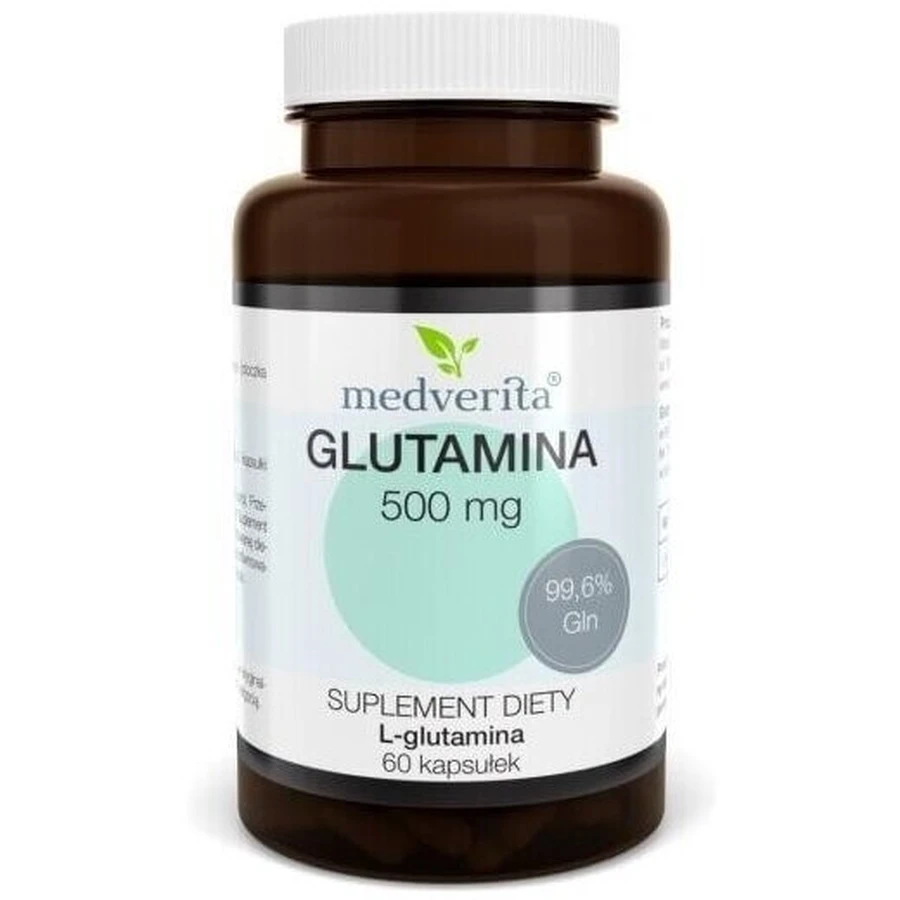 Medverita Glutamine 500 mg 60 capsules
